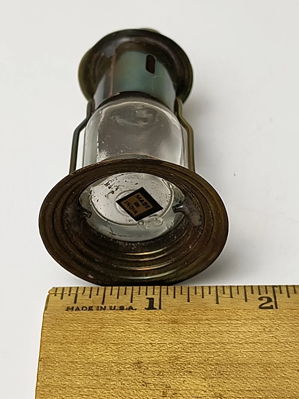 Vintage Brass-Style Mini Lantern Home Accent - Miniature Dollhouse
